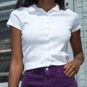 White Brandy Melville Carolyne Top